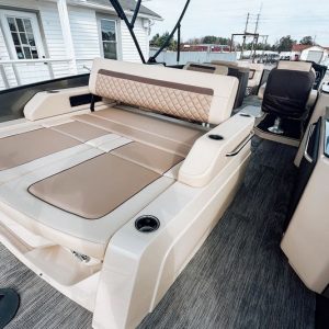 2025 Godfrey AquaPatio 25′ Flip Lounge Tritoon – 255 SFL