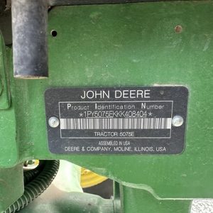 2019 John Deere Tractors 5075E